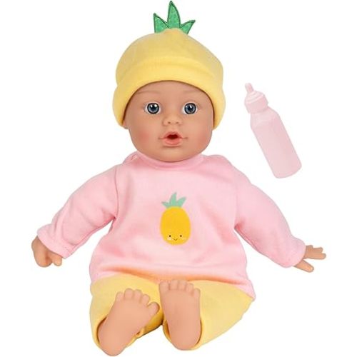 Adora Sweet Baby - 11” Soft & Cuddly Baby Doll, Realistic Features, Gentle Scent, Machine Washable, Lightweight & Easy to Hold | Adorable Playmate (Pineapple)