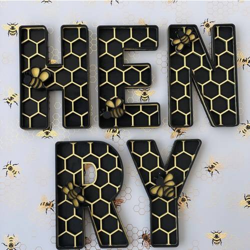 Bee Letters | Bee Themed | Bumblebee | Honey Bee Nursery | Name Sign | Nursery Sign |