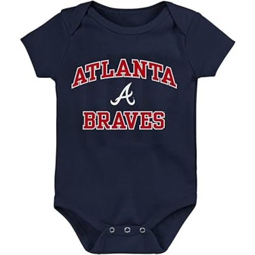 Outerstuff MLB Officially Licensed 0-24 Months City Headline Arch Logo Creeper Bodysuit Romper