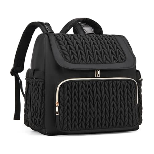 Awanhe Diaper Bag Backpack,Baby Bag with Changing Pad,Travel Waterproof Diaper Bag Tote,Newborn Essentials Must Haves, Shower Gifts for boys & Girls, Black