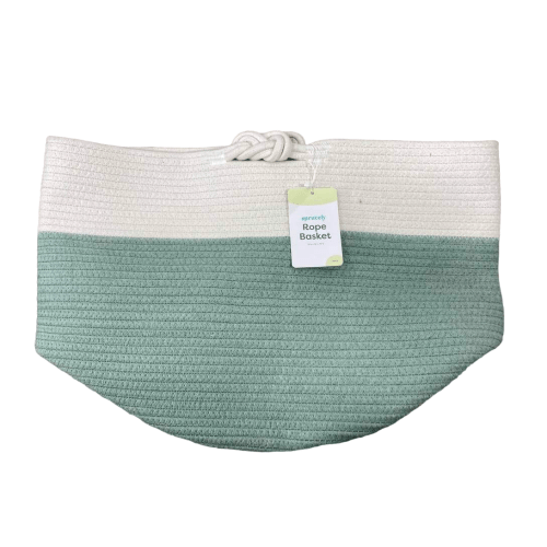 Sprucely Large Rope Basket, Sage
