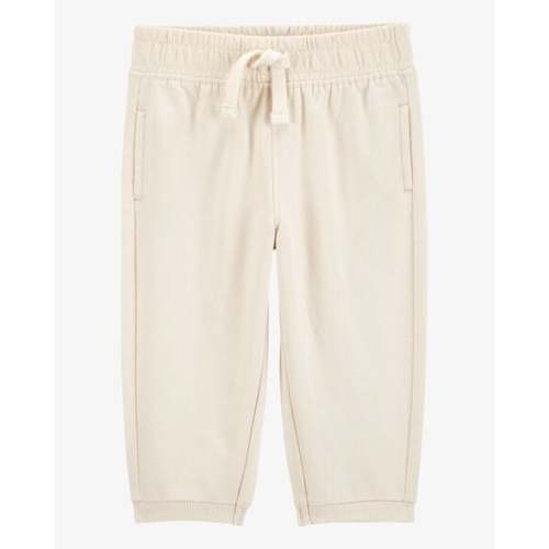 Baby Pull-On French Terry Joggers - Cream - Carter's | Carter's