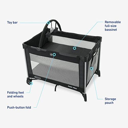 Graco Pack 'n Play® On The Go™ Playard, Kaden - w/ Full-size Infant Bassinet