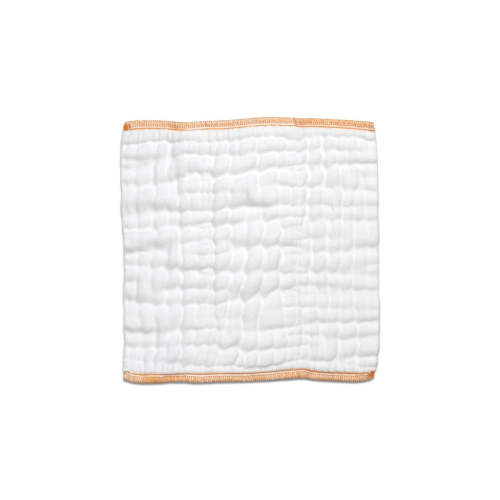 Cloth-eez Prefold Diapers - White cotton (Newborn Orange)