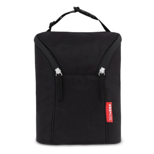 SKIP*HOP® Grab & Go Double Bottle Bag in Black