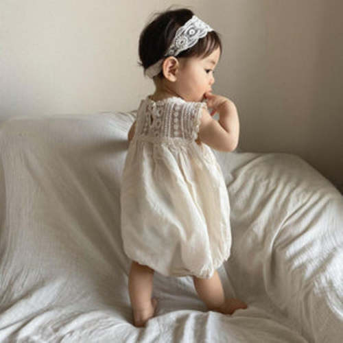 Sweet Petals Lace Onesie 3-6 MONTHS