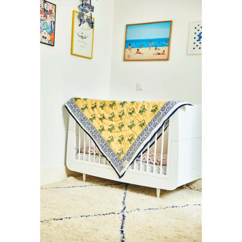 Baby Blanket in Butter | SZ Blockprints
– SZ BLOCKPRINTS