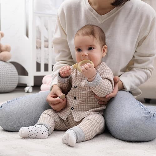 3 Pack BabyTeething Toys, Teethers for Babies 3-6 6-12 Months, BPA Free Teething Relief Easy to Hold, Silicone Teether Toys for Baby Essentials