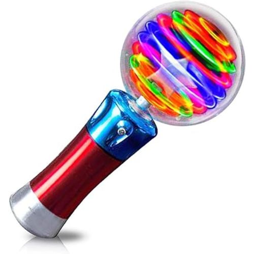 ArtCreativity Light Up Magic Ball Toy Wand for Kids - Spinning Lights & Colors - Fun Gift, Easter Basket Stuffers for Toddler, Party Entertainment, Autism Sensory Rooms, Classroom Prizes