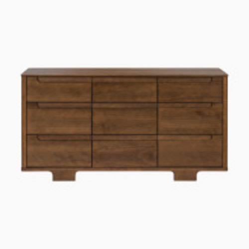 babyletto Yuzu 9-Drawer Assembled Dresser - Natural Walnut