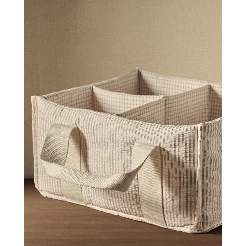 CHILDREN’S SQUARE TABLE ORGANIZER WITH HANDLES