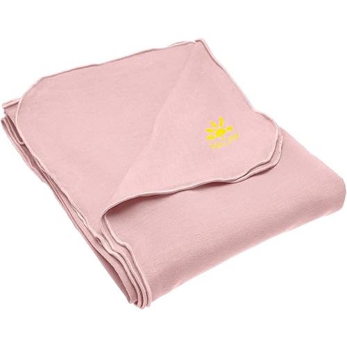 Nozone Baby Blanket, Sun Protective, Soft Rayon from Bamboo, UPF 50+ in Mellow Rose