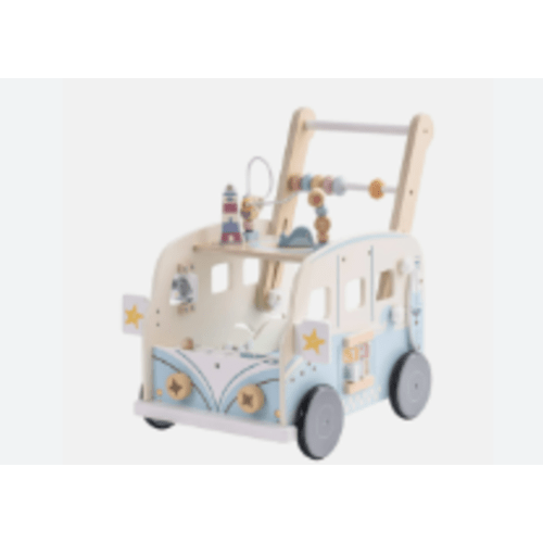 ROBUD Wooden Baby Push Walker - Vacaction Bus