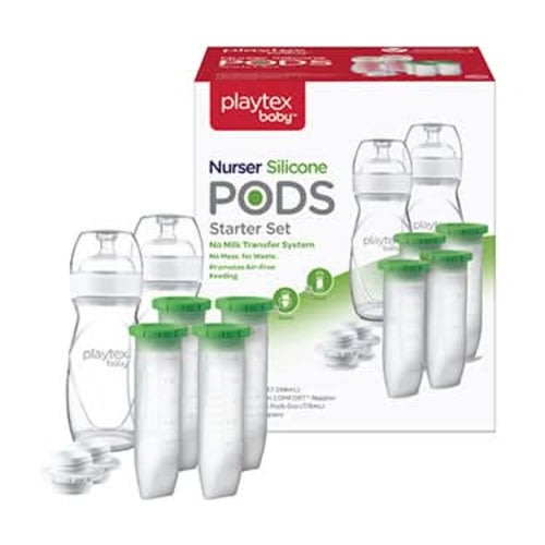 Playtex Baby™ Nurser Reusable Silicone PODS Starter Set for Breastmilk Storage & Air-Free Feeding