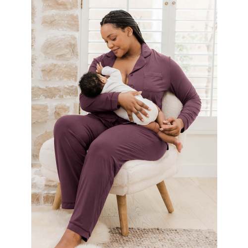 Clea Bamboo Long Sleeve Pajama Set | Black - Kindred Bravely