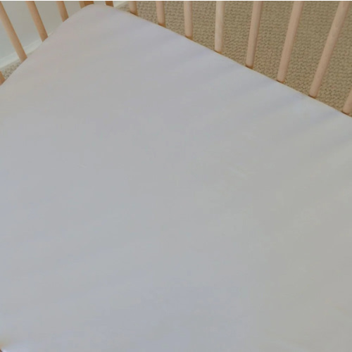 Bamboo Baby Bedding - Cot Sheet White – Mulberry Threads