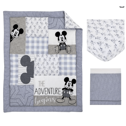 Disney Mickey Mouse - Call Me Mickey Blue, White, and Gray The Adventu – NoJo Baby