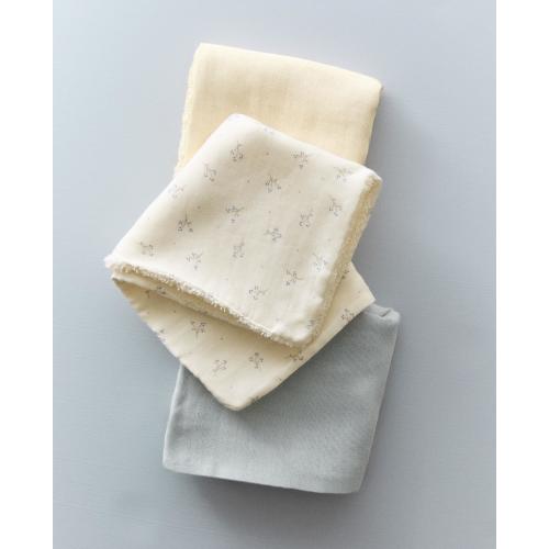 CHILDREN'S MINI TOWEL WITH MINI FLOWERS (SET OF 3)
