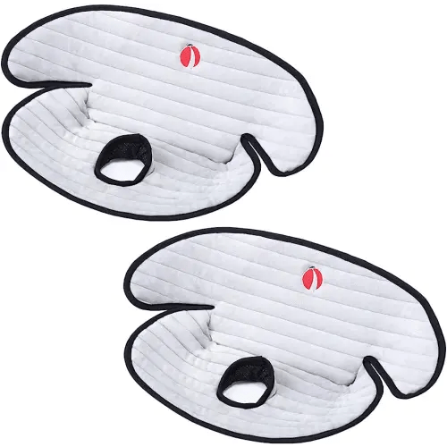Baby Piddle Pad Car Seat Liner,Potty Training car seat Protector with Waterproof Liner for Child Safety Car Seat Stroller and Dinner Chair,Machine Wash and Dry (Plus-Grey 2Pcs)