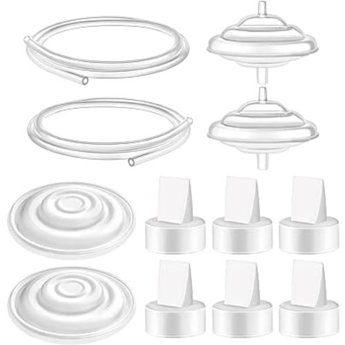 Maymom Pump Parts Compatible with Spectra S1 S2 9 Plus Breastpump Replace Backflow Protector Membrane Duckbill Valve Tube Not Original Spectra Replacement Pump Parts