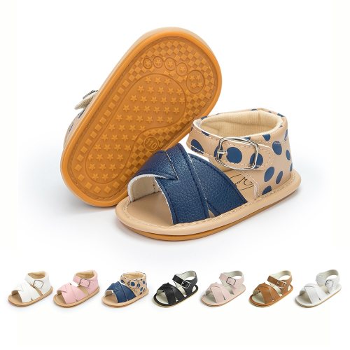 Meckior Baby Girl Sandals Infant Summer Soft Sole Shoe Anti-Slip Crib Shoes 0-18 Months