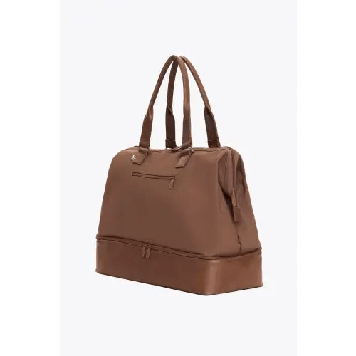 BÉIS 'The Weekender' in Maple - Brown Weekend Bag & Overnight Travel Bag