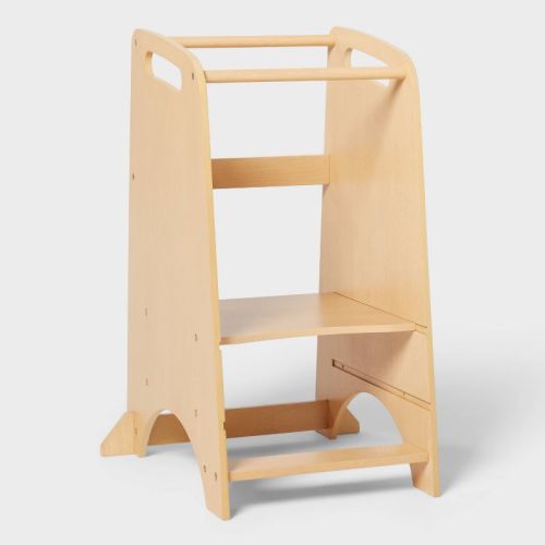 Kids' Kitchen Step Stool Natural Wood - Pillowfort™