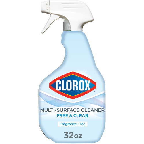 Clorox Free & Clear Multi Surface Cleaner, Spray Bottle, Fragrance Free, 32 fl oz