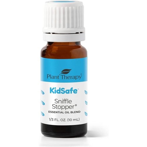 Plant Therapy KidSafe Sniffle Stopper Essential Oil Blend 10 mL (1/3 oz) Respiratory Support Blend 100% Pure, Undiluted, Natural Aromatherapy, Therapeutic Grade