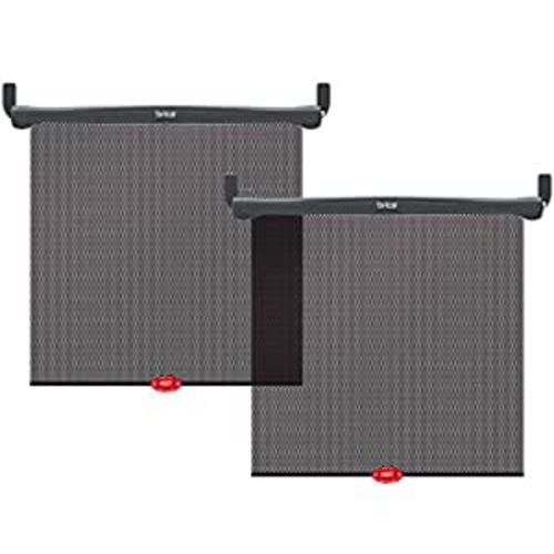 Amazon.com: Munchkin® Brica® Sun Safety™ Car Window Roller Shade with White Hot® Heat Alert, 2 Pack, Black : Baby