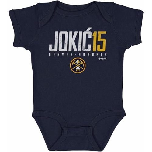 500 LEVEL Nikola Jokic Denver Nuggets One-Piece Infant Bodysuit - Nikola Jokic Denver Nuggets Elite WHT