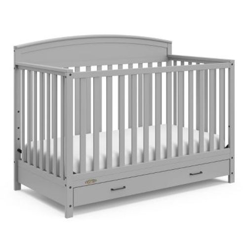 Graco Benton 5-in-1 Convertible Crib With Drawer - Driftwood