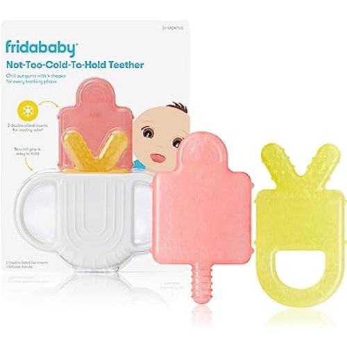Not-Too-Cold-to-Hold BPA-Free Silicone Teether for Babies by Frida Baby