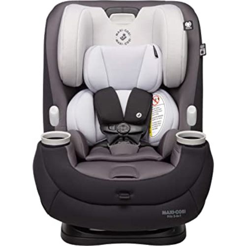 Maxi-Cosi Pria All-in-One Convertible Car Seat, rear-facing, from 4-40 pounds; forward-facing to 65 pounds; and up to 100 pounds in booster mode, Blackened Pearl