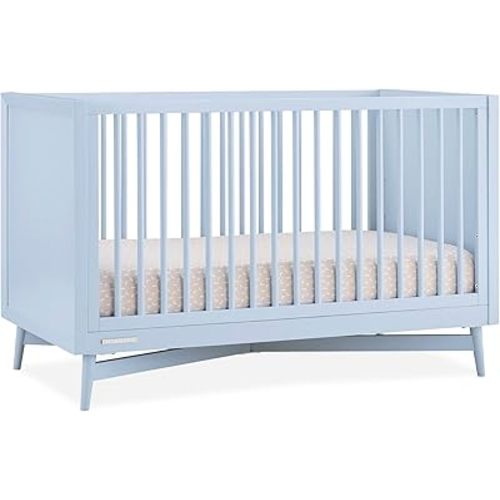 Delta Children Dylan 4-in-1 Convertible Crib, Cloud Blue
