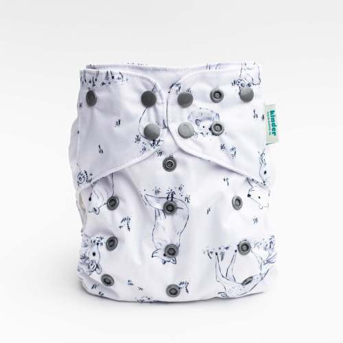 Patterned Pocket Cloth Diaper with Athletic Wicking Jersey