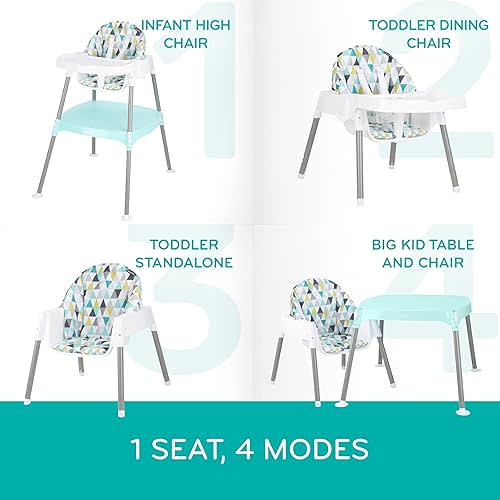 Evenflo Eat and Grow 4-in-1 Convertible High Chair (Prism Triangles)