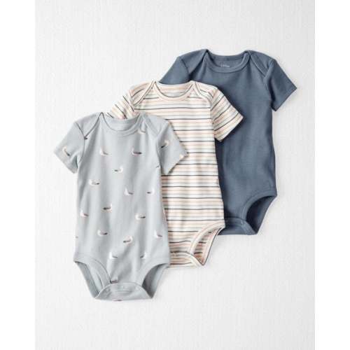 Baby 3-Pack Organic Cotton Rib Bodysuits - Little Planet | Carter's
