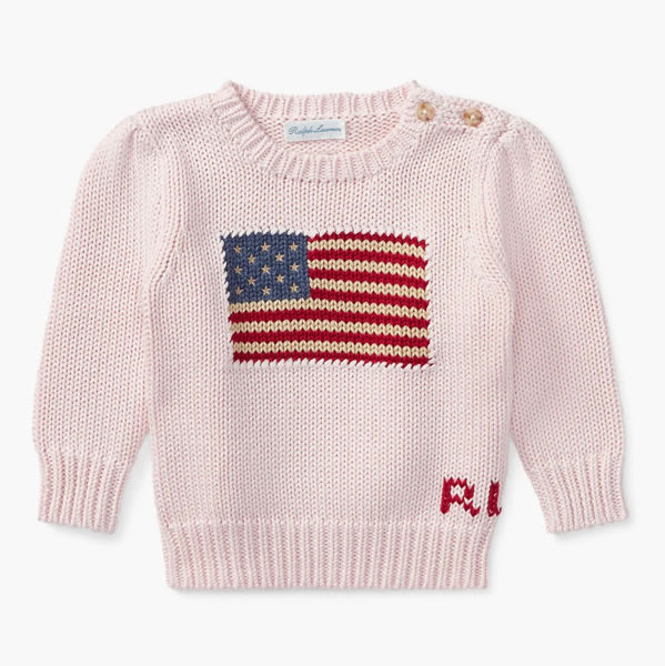 Ralph Lauren Flag Cotton Sweater
