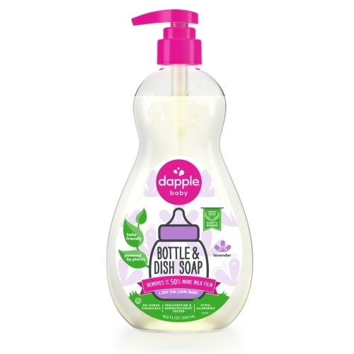 Dapple Baby Bottle and Dish Soap for Baby Products, Lavender Scent, 16.9 fl oz