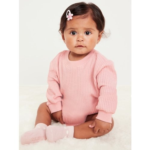 Printed Long-Sleeve One-Piece Romper for Baby