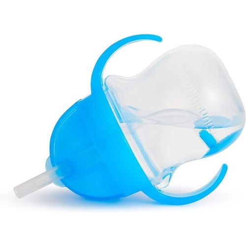 Munchkin® Any Angle™ Weighted Straw Trainer Cup with Click Lock™ Lid, 7 Ounce, Blue (Pack of 2) - 1 Count (Pack of 2)