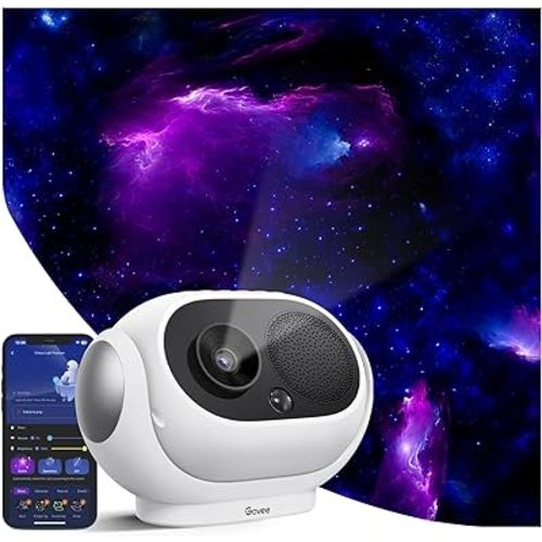 Govee Star Projector, Star Light with 8 Replaceable Discs, 38 Scene Modes, Bluetooth Speaker and 21 White Noises, Relaxing Light for Bedroom, Ceiling