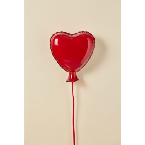 Mylar Heart Balloon Shape Resin Sconce