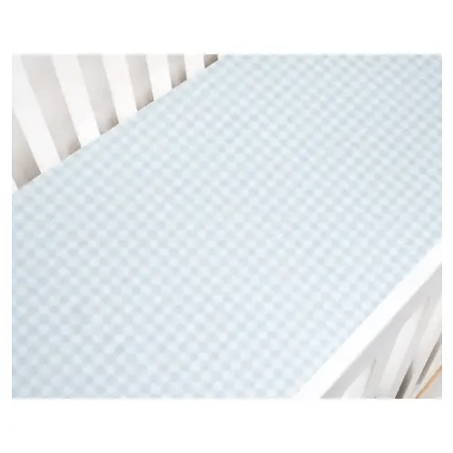 Brands We Love Picnic Gingham Crib Sheet - Blue by Janie and Jack