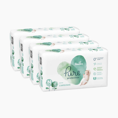 Pampers Pure Disposable Diapers - 1 Month Supply, Newborn