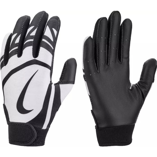 Nike Tee Ball Alpha Huarache Edge Batting Gloves | Color: black | Size: S/M