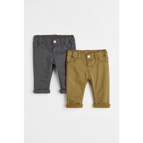2-pack Lined Twill Pants