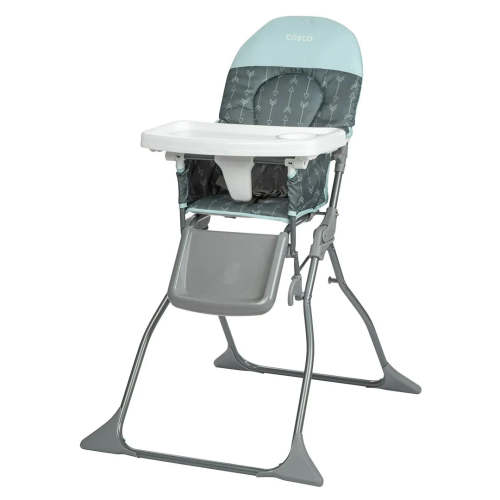 Simple Fold Full Size High Chair with Adjustable Tray - Gray Arrows