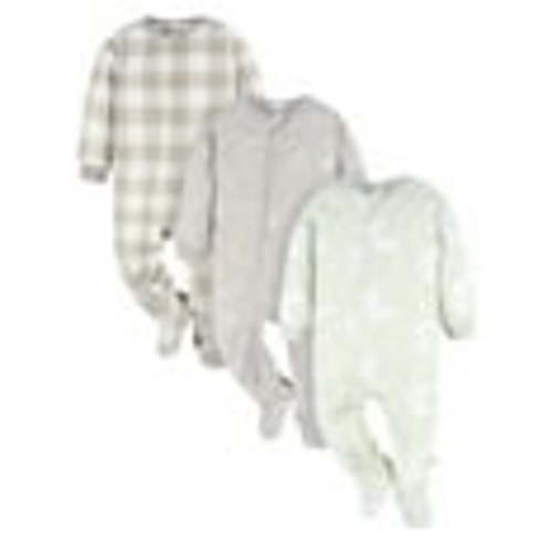 Gerber Baby and Toddler Neutral Microfleece Blanket Sleeper Pajamas, 3-Pack